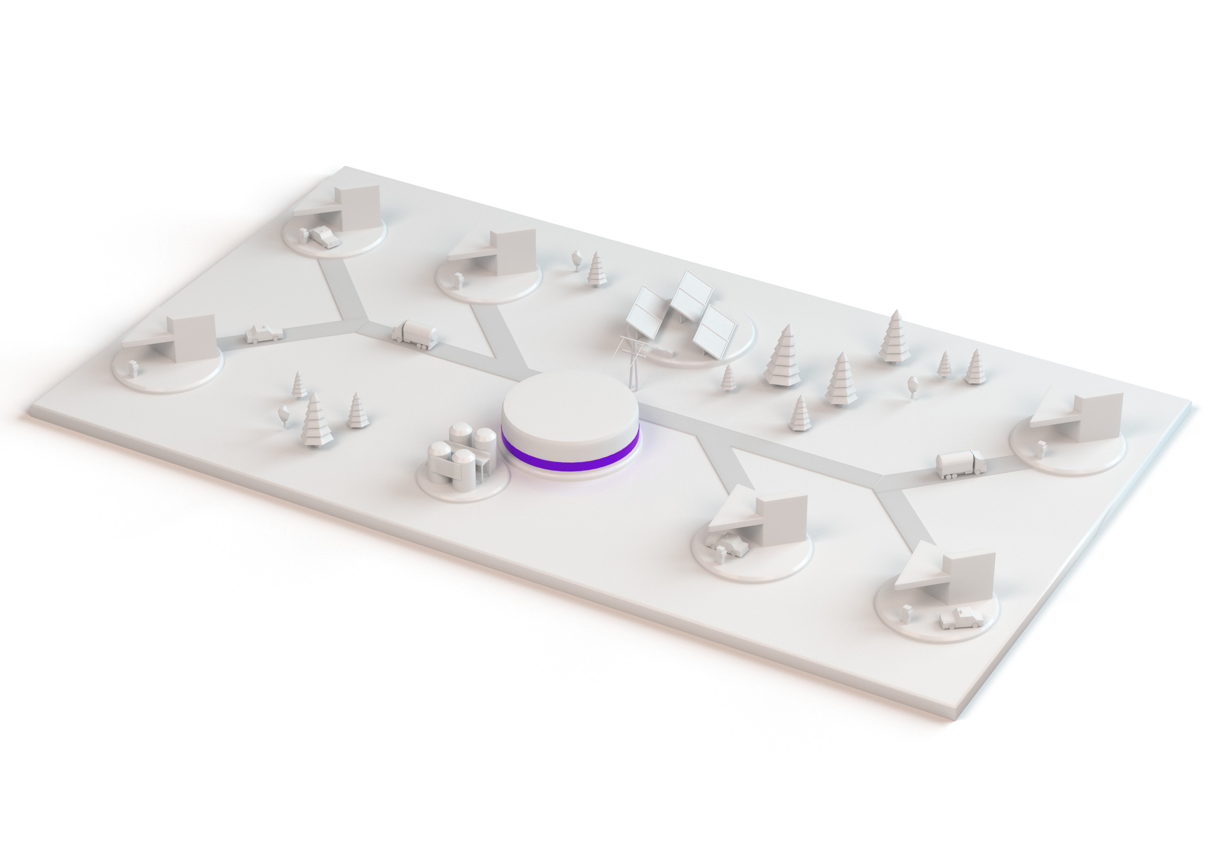 Graphic fueling network model