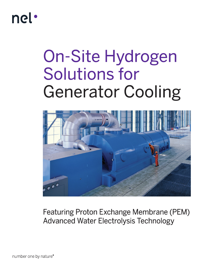 Nel brochure "On-Site Hydrogen Solutions for Generator Cooling"