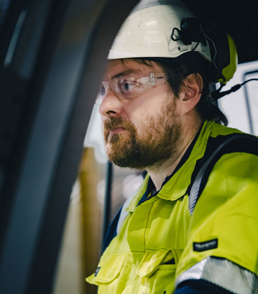 Close-up of Torgeir, an engineer at Nel