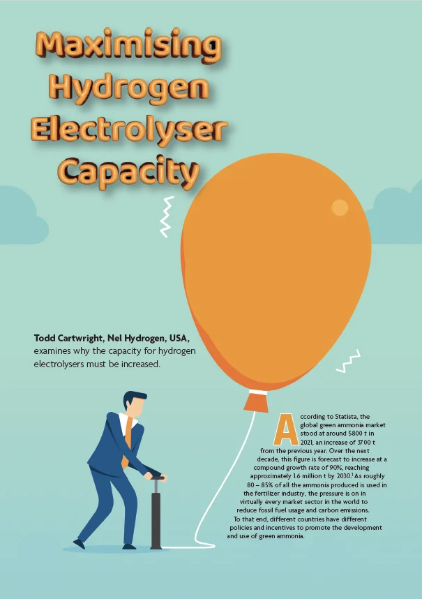 Article cover "Maximising Hydrogen Electrolyser Company"