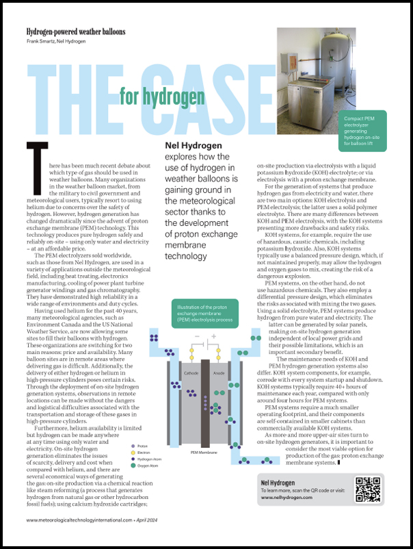 Screenshot of article "The case for hydrogen"