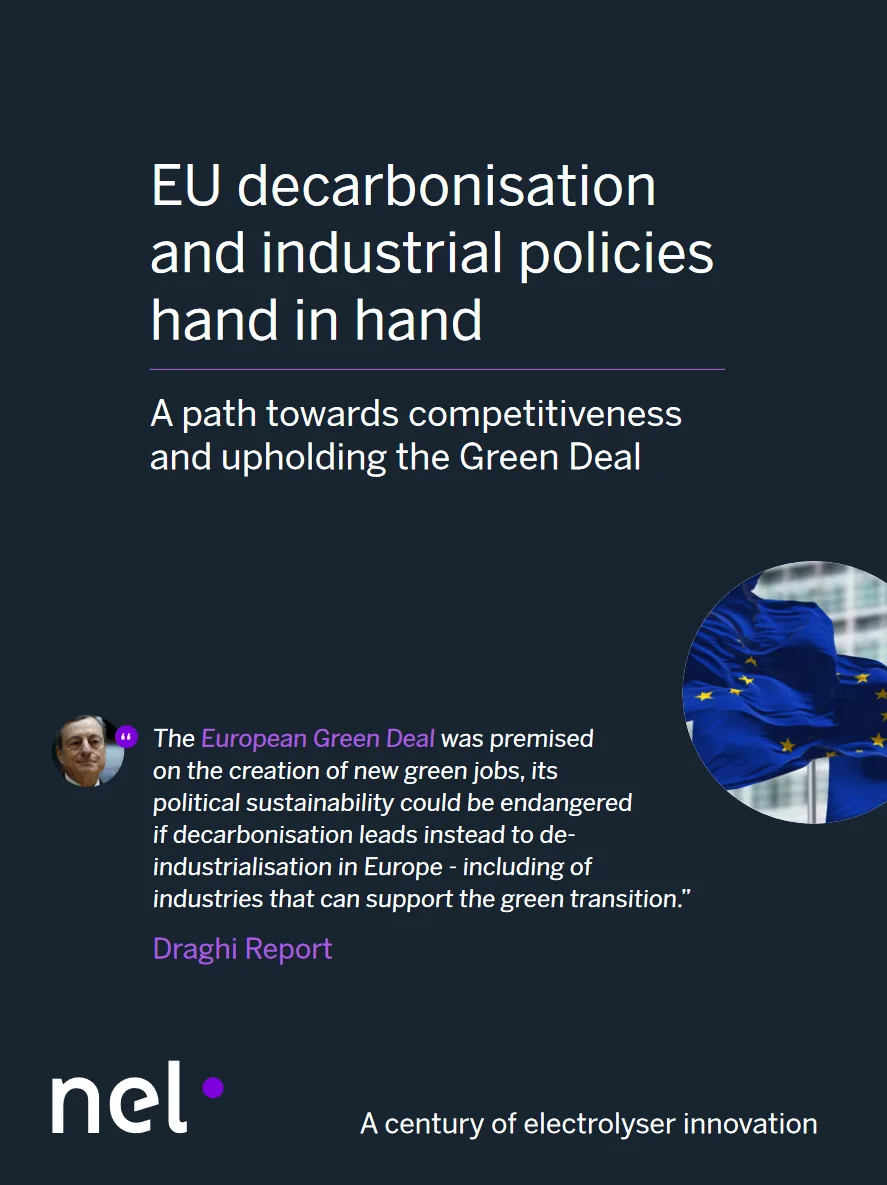 Poster describing the EU decarbonisation and industrial policies