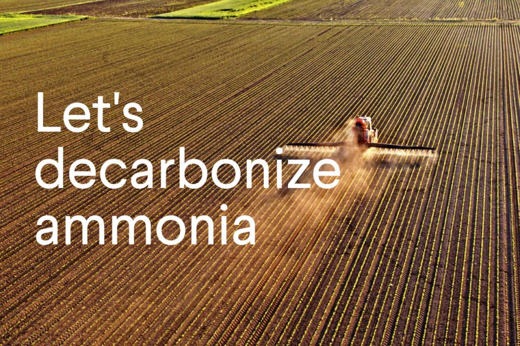 Let’s decarbonize ammonia